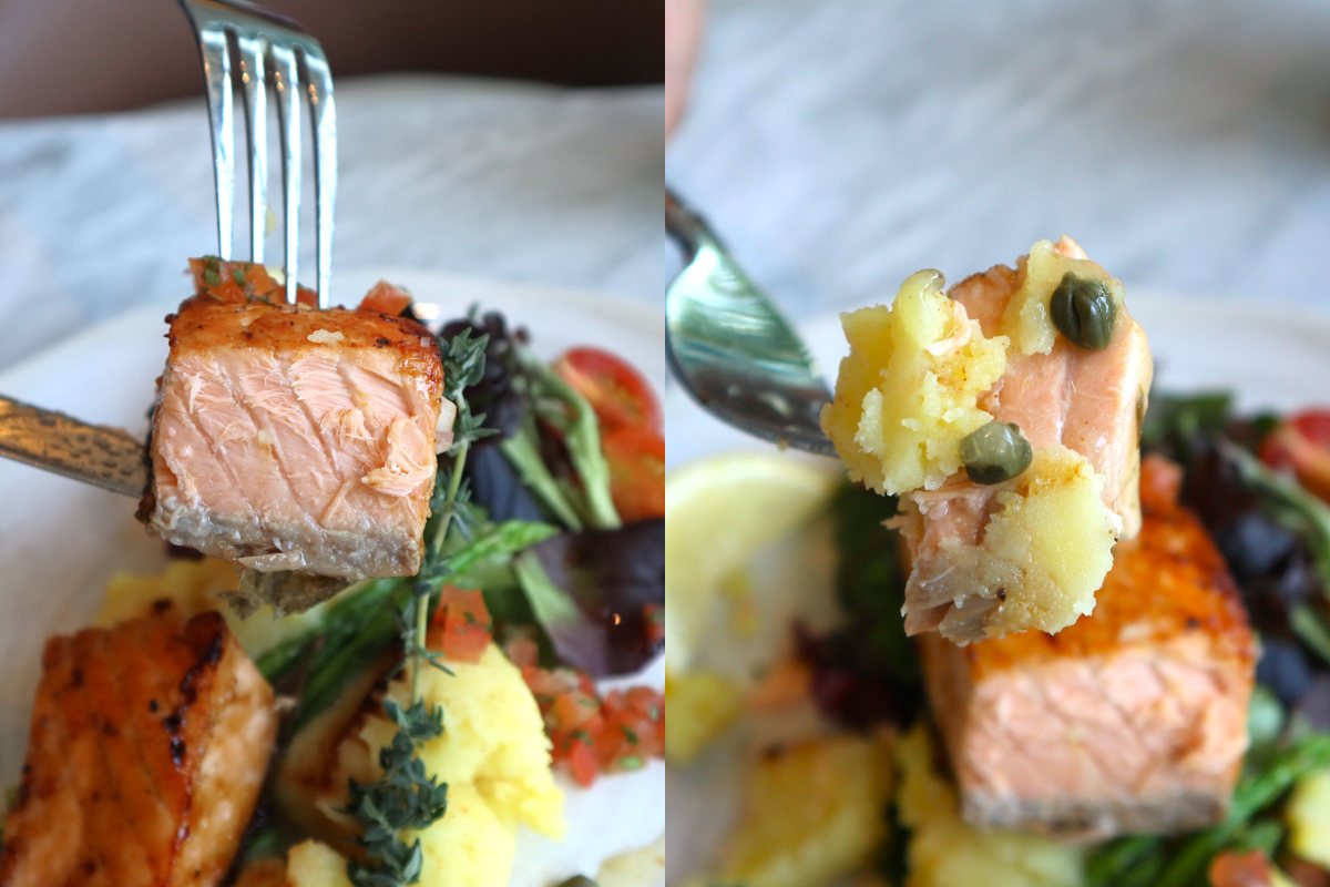 o coffee club - salmon closeup