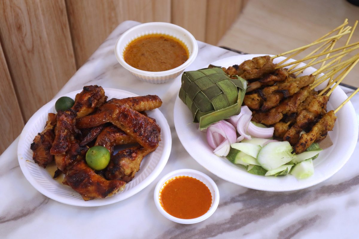 jfd coffeeshop geylang - satay and chicken wings