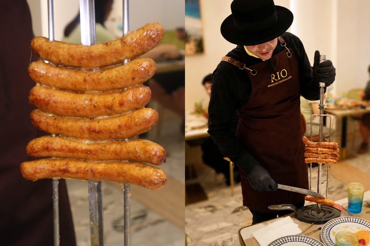 rio brazilian churrascaria - sausages