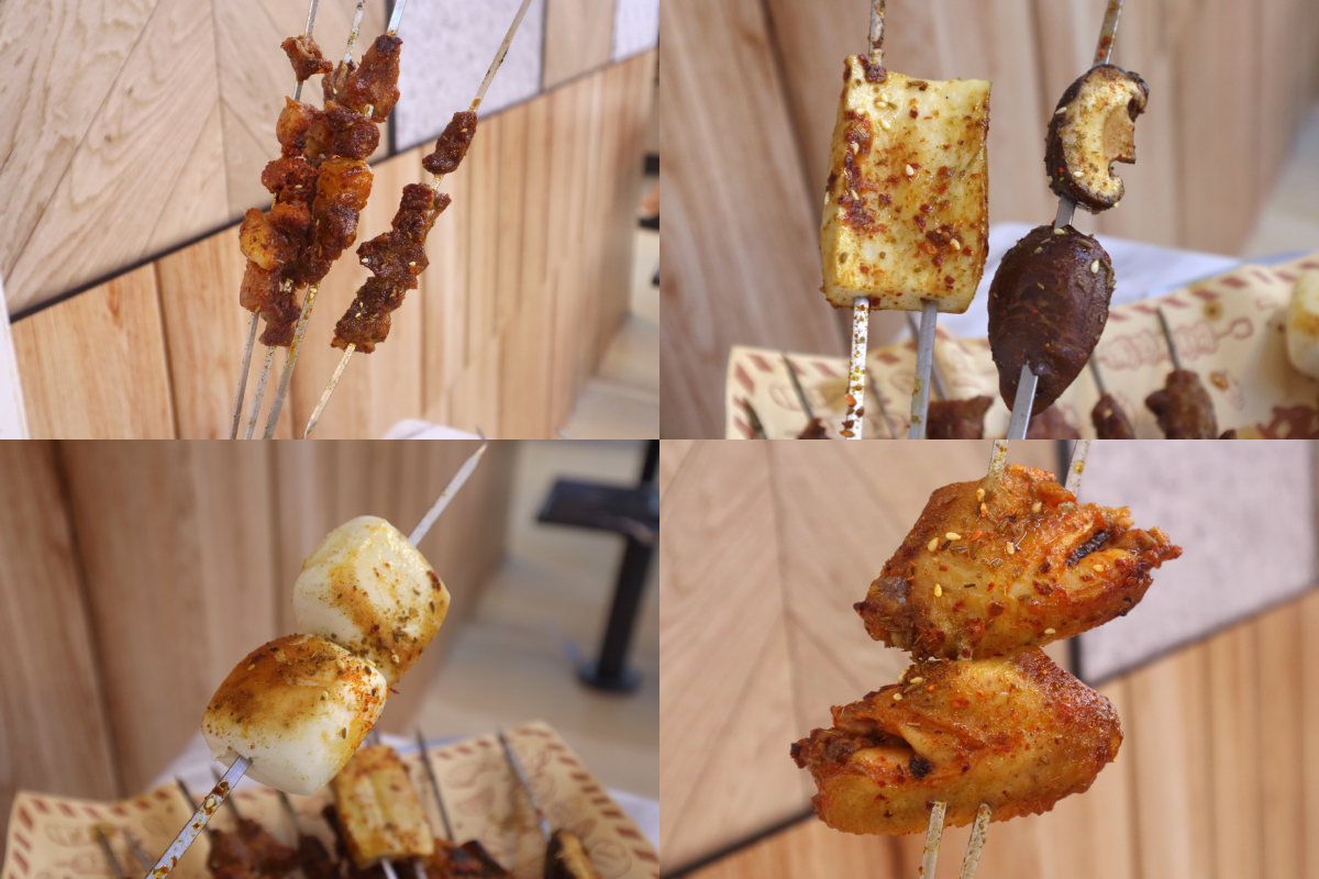 jfd coffeeshop geylang - skewers clsoeup