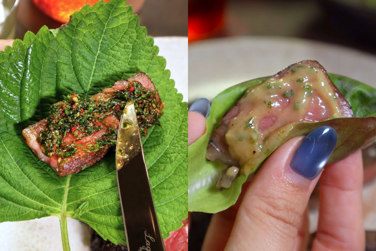 Liora - wrapping steak