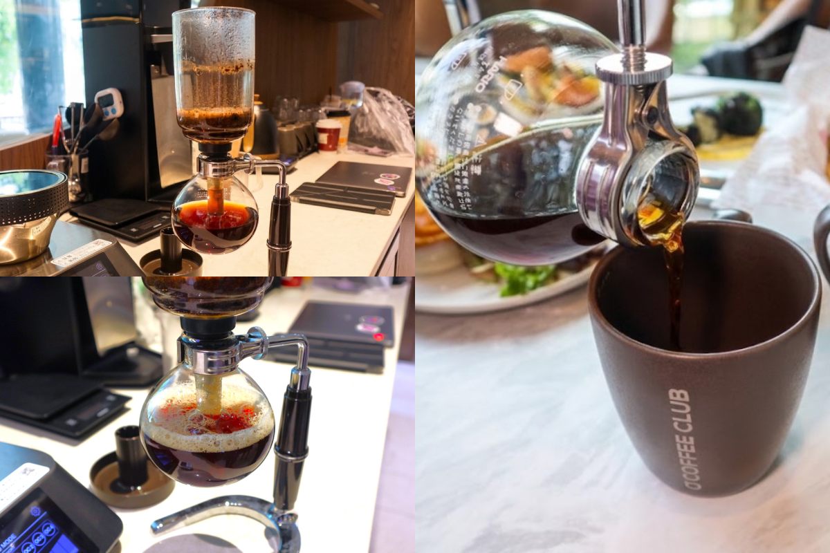 o coffee club - siphon coffee closeup