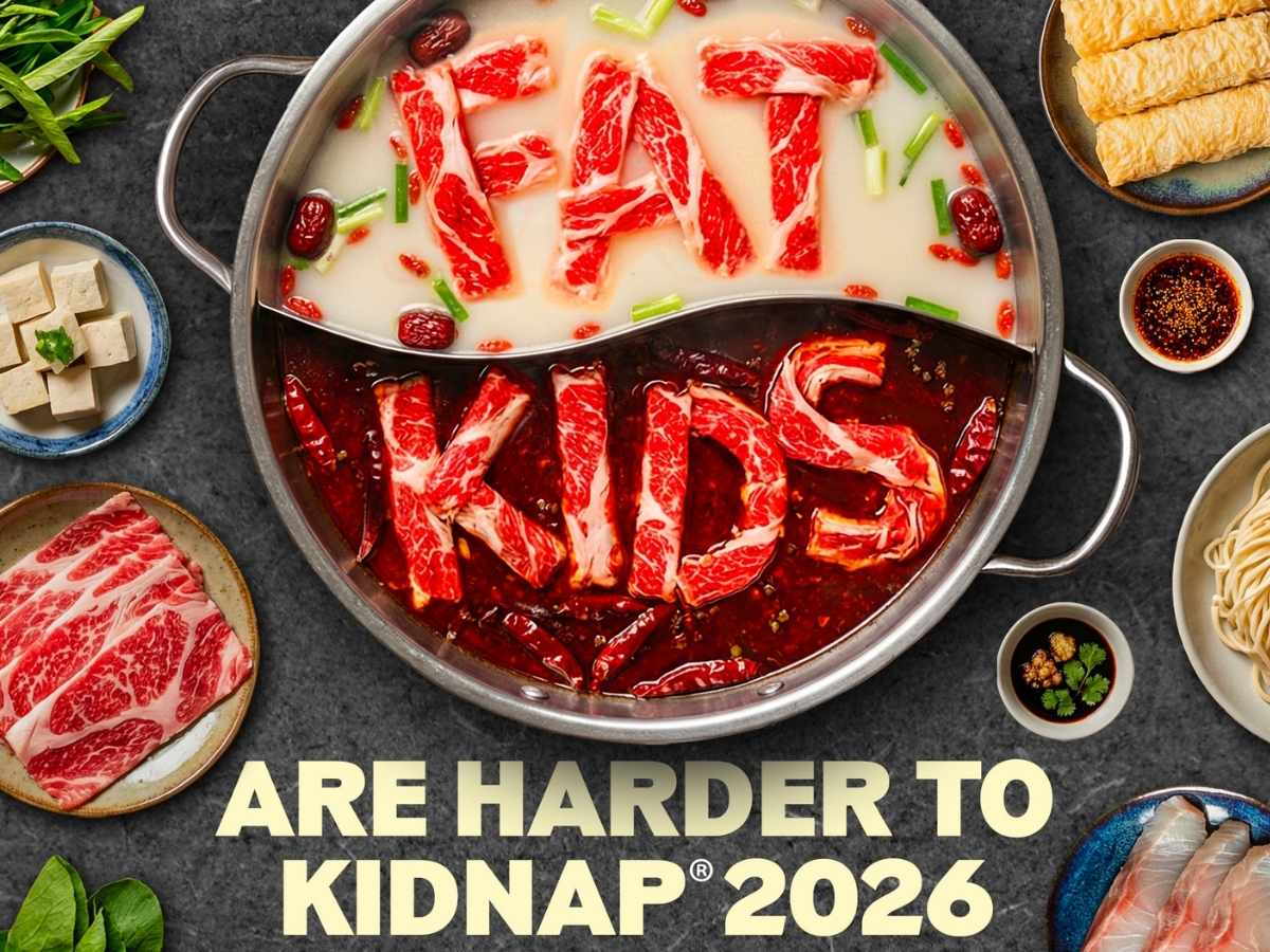 Fat kids are harder to kidnap - poster