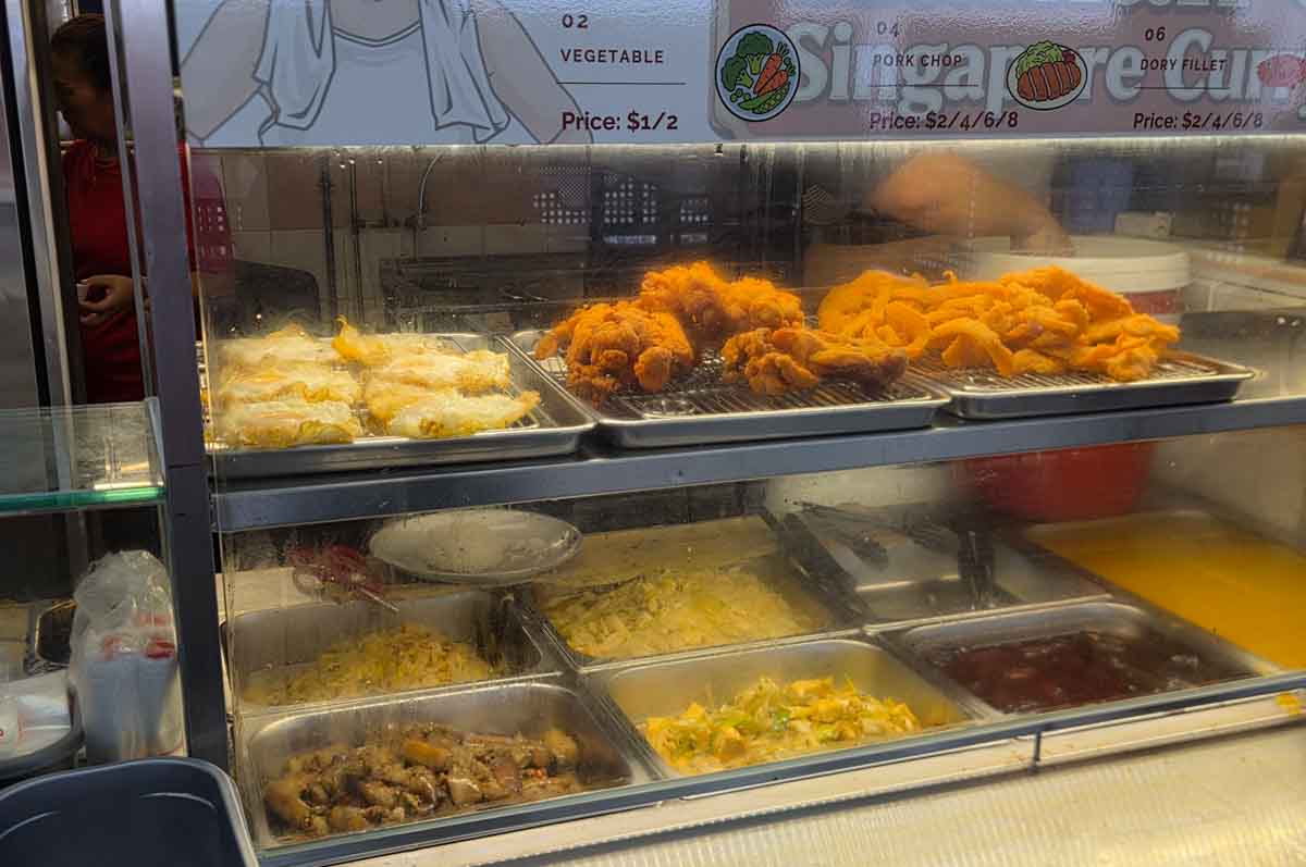 hainan gor - ingredients on display