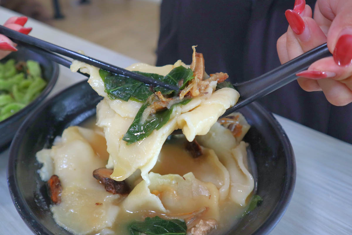 first bowl ban mian - mee hoon kueh with everything