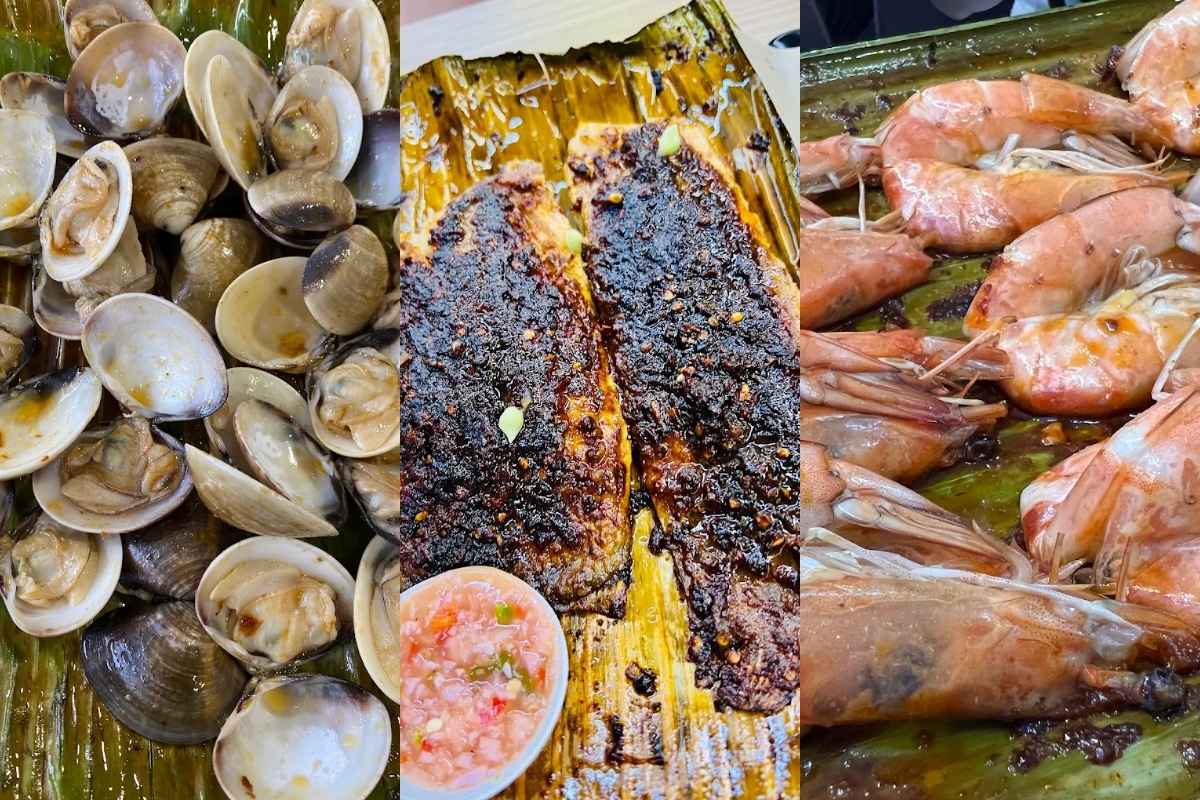 MeiGui BBQ - (From left to right) Sambal Clams, Stingray & Prawns