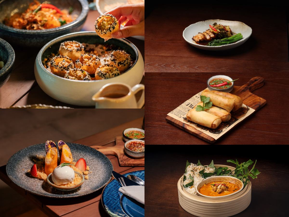 phuket - collage of thai dishes