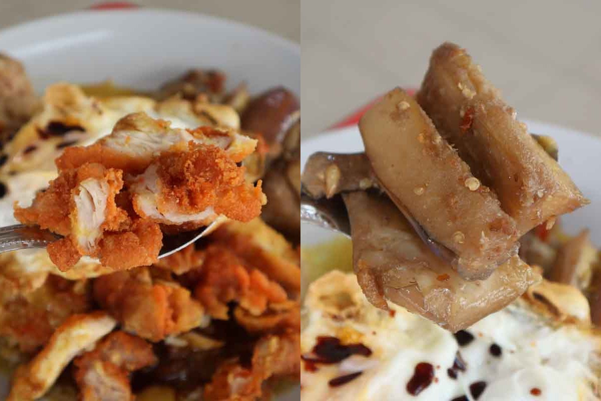 hainan gor - chicken and eggplant