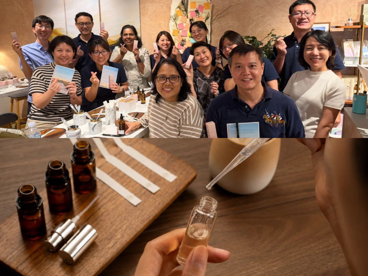 perfume - group making perfume