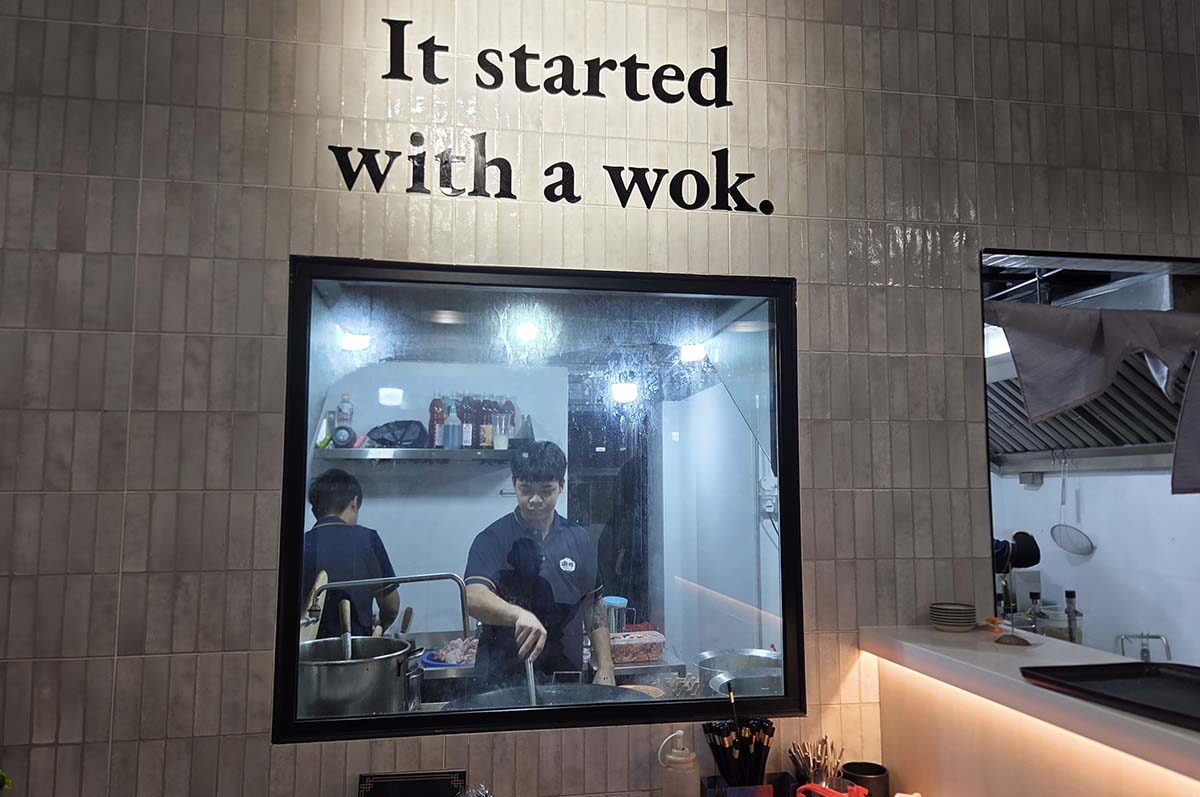 wok & toast - glass window