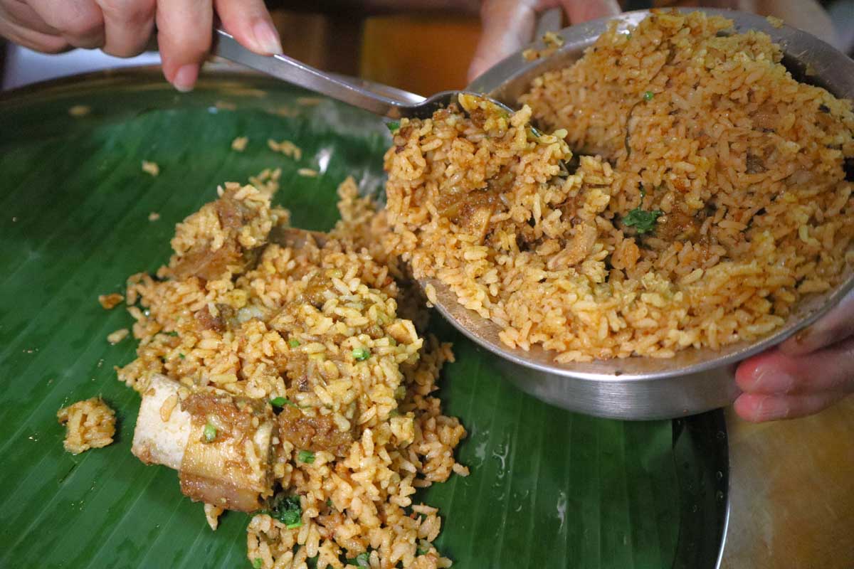highest rated biryani - transfering biryani