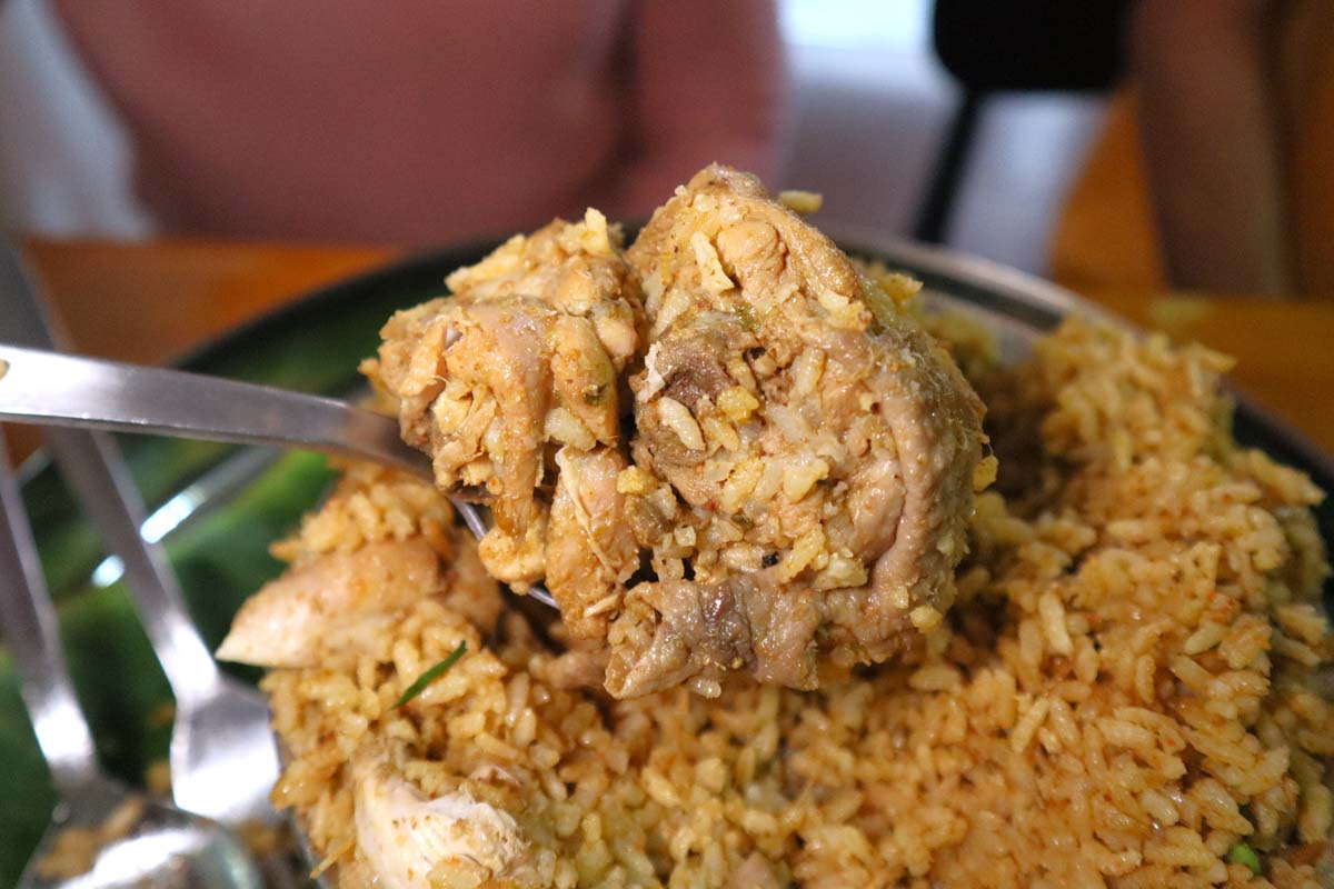 highest rated biryani - chicken upclose