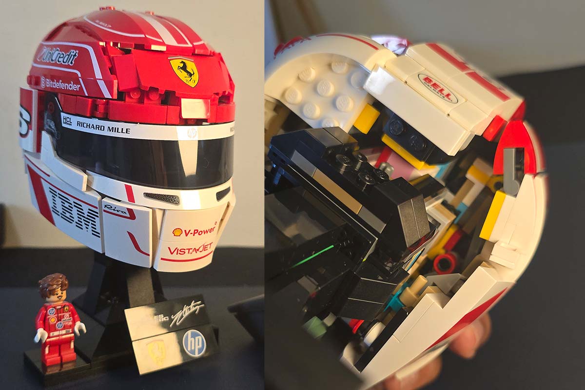 LEGOxF1 2026 - Scuderia Ferrari HP Charles Leclerc Helmet - own build