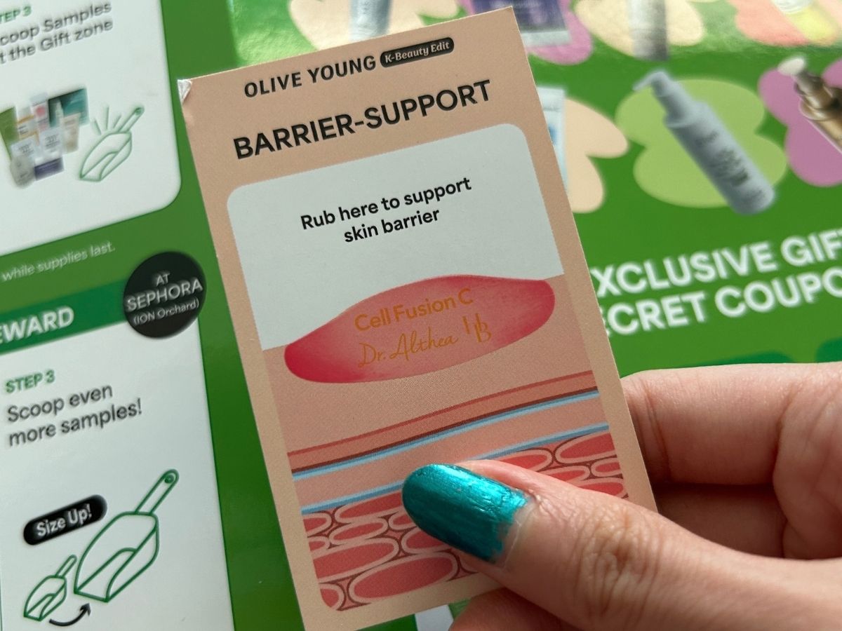Sephora x Olive Young K-Beauty Edit Pop-Up - barrier-support card