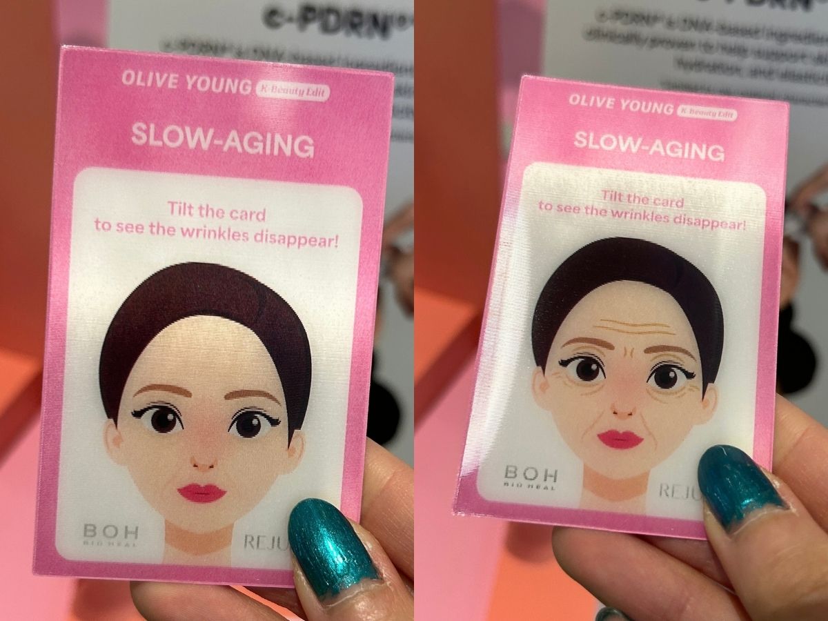 Sephora x Olive Young K-Beauty Edit Pop-Up - slow-ageing card
