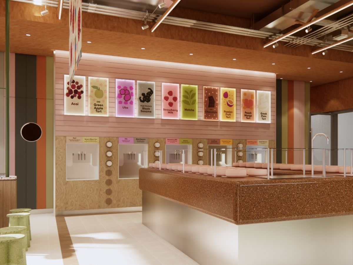 Sogurt reopening- froyo wall
