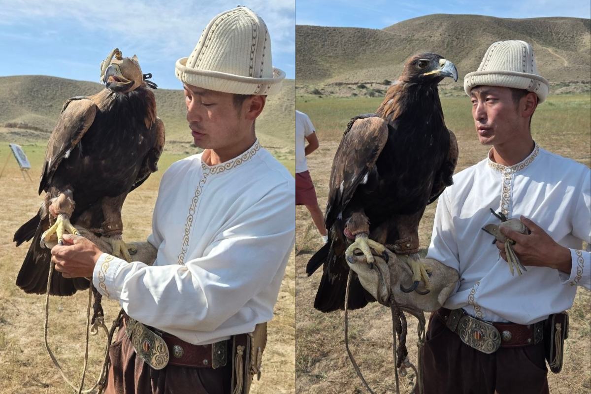 kyrgyzstan - man and eagle