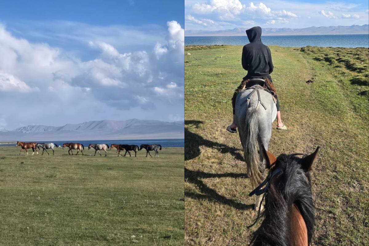 kyrgyzstan - horse riding