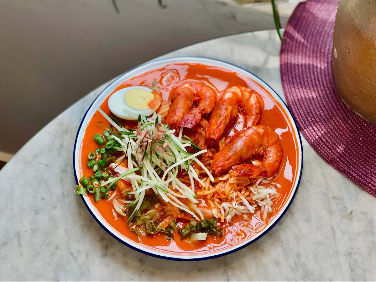 Laksa Tiam - Prawn peanut laksa