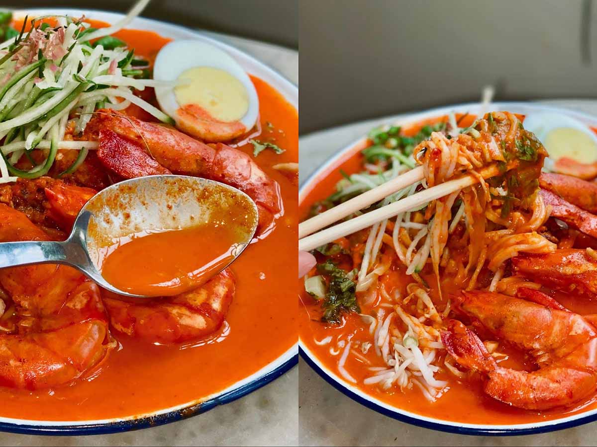 Laksa Tiam - Broth & noodles