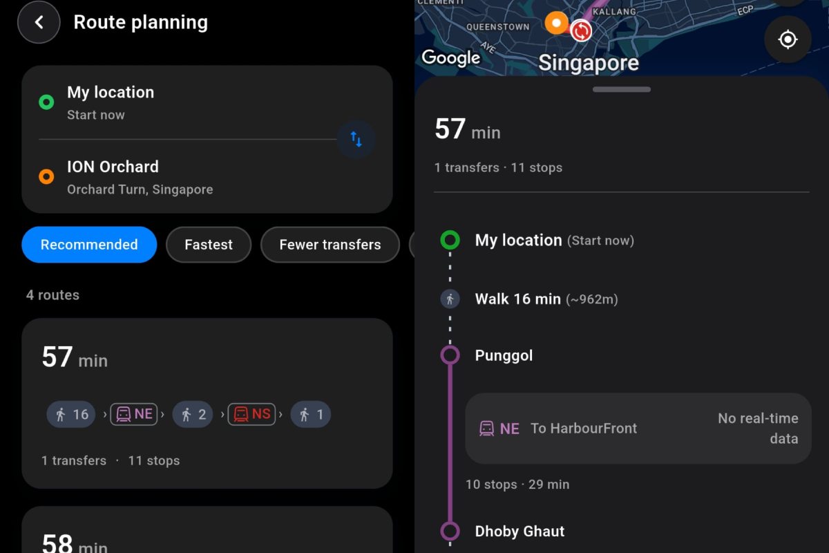 TransitNow - route planning