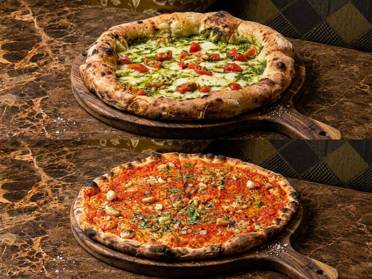 Vincenzo Capuano Bottomless Lunch - Aglio E Olio Pizza Cartwheel & Pesto Basilico