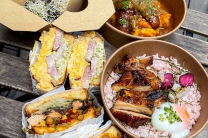 A flatlay of 46 Mittsu menu items
