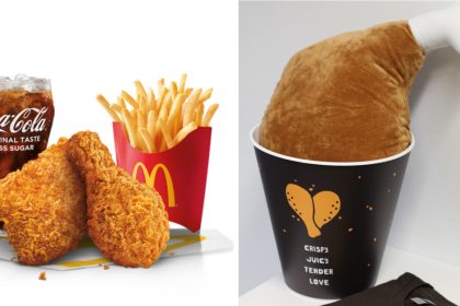 Collage Of Chicken Mccrispy And Chicken Mccrispy Plush