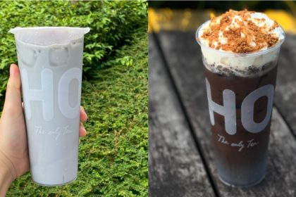 Collage Of Marble Drink And Fudgy Chocolate Drink