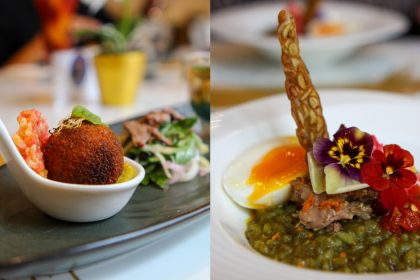 Collage of Permata's menu items
