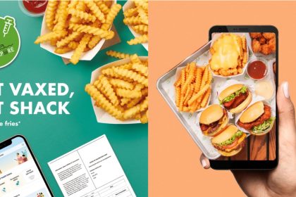 Collage Of Shake Shack Get Vaxed Get Shack
