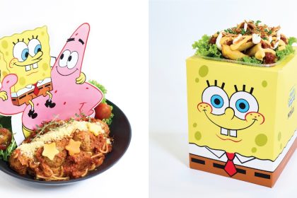Collage Of Spongebob Cafe's Menu Items (1)