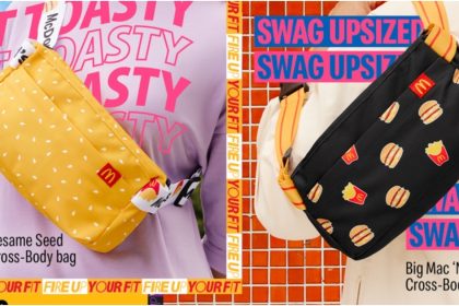 Collage of limited-edition McDonald's cross-body bags