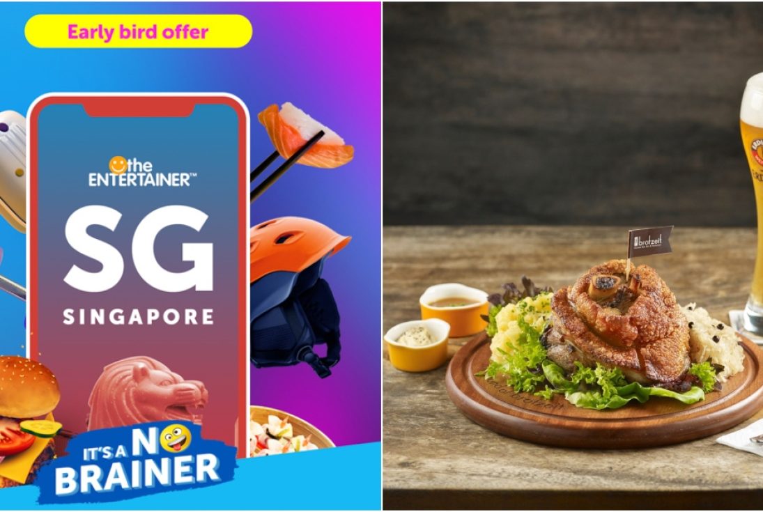 Collage Of The Entertainer App And Brotzeit