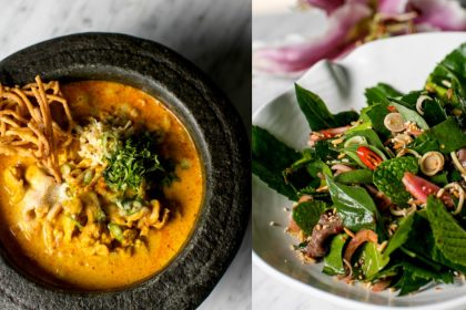 A collage of dishes from Coriander Leaf at Singapore Polo Club