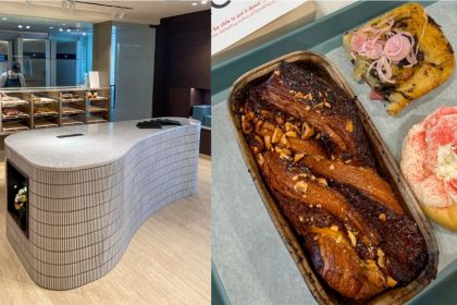 Collage of dough interior and dough bakes