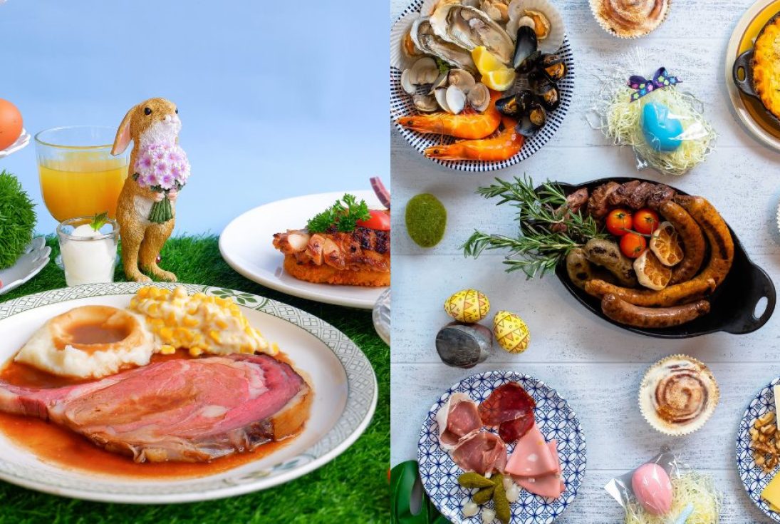 Photo of steak with Easter buffet