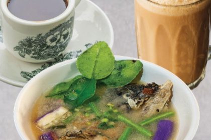 Cheeky signature 1.99 fried salmon head soup and 99c kopi or teh - featured image
