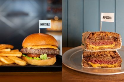 Collage of Impossible Meat dishes