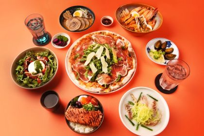 Shot of various food available on Kitch
