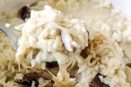 Microwave Mushroom Risotto Recipe 10 Feature