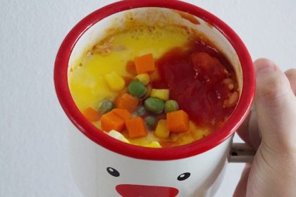 Microwave Omurice Featured