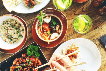 Online Food Delivery Stock Image
