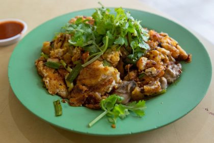 Picture of oyster omelette from Ah Chuan