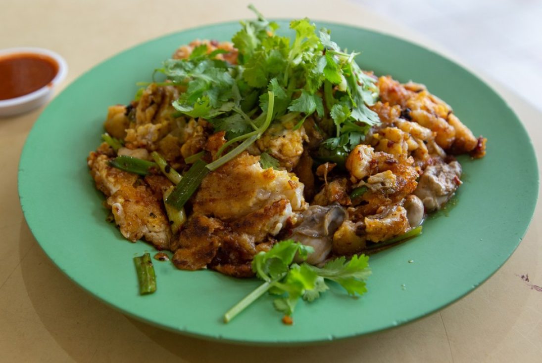 Picture of oyster omelette from Ah Chuan