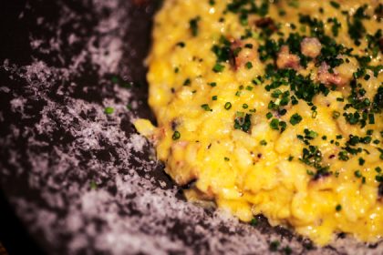 Raven - Bacon & sweet corn risotto