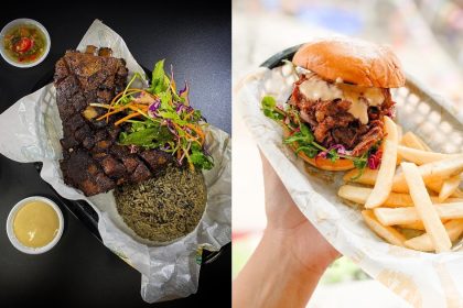 Salai By Meatdrop Collage Of Lamb Ribs And Wagyu Pulled Burger
