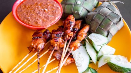 plate of chai ho satay