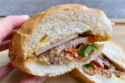 Cross-section of banh mi