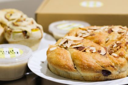 A shot of Brod & Paj's vegan baklava